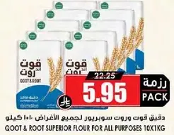دقيق قوت وروت سوبرior لجميع الاغراض 10×1 كغ
