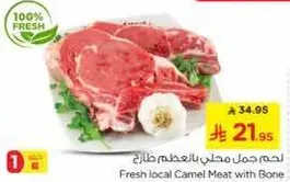لحم جمل محلي بالعظم طازج
