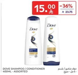 Dove Shampoo / Conditioner 400ml - Assorted