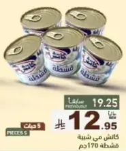 سمك معلب في زيت، 5 قطع، 170 جرام لكل منها.
