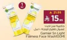 Garnier Sn Light Fairness Face Wash 100ml