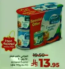 Almarai Evaptd Milk 170g 6s PO