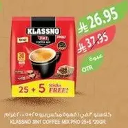 Klassno 3 in 1 Coffee Mix Pro 25g + 5 sticks FREE!