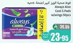 فوط صحيه الويز كبير اجنحه - 50 حبه