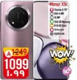 هاتف Honor X30 بسعه 256 جيجابايت، وكاميرا اماميه 16 ميجابكسل، وكاميرا خلفيه 108 ميجابكسل.