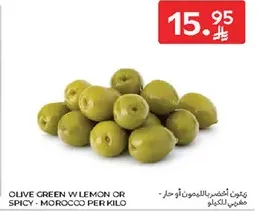 Green olives with lemon or spicy - Morocco per kilo