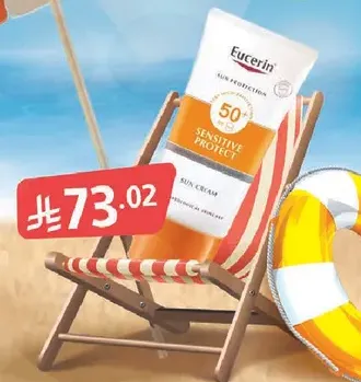 Eucerin Sun Protection Sensitive Protect SPF 50+ Sun Cream.