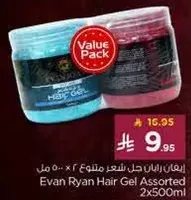 Evan Ryan Hair Gel Assorted 2x500ml