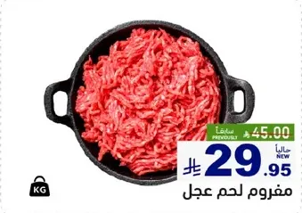 Fresh minced meat.