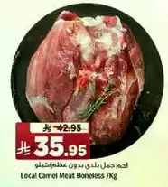 لحم جمل بلدي بدون عظم /كغ