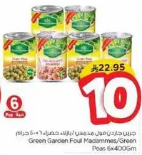 فول مدمس/بازلاء خضراء 6×400 جرام