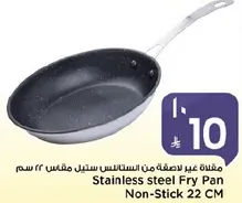 مقلاه غير لاصقه من الستالس مقاس 22 سم