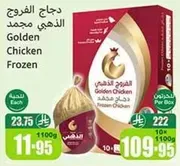 دجاج الفرخ الذهبي مجمد.
