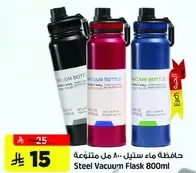 حافظه ماء ستيل 800 مل متنوع