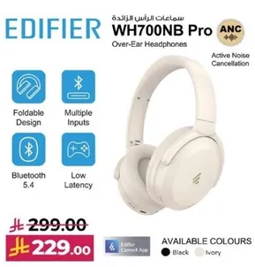 Edifier WH700NB Pro Over-Ear Headphones with Active Noise Cancellation.