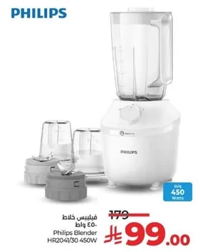 Philips Blender HR2041/30 450 Watts