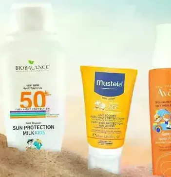 Sun protection milk for kids with very high protection.