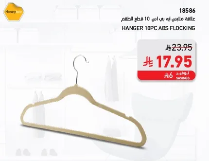 Hanger 10PC ABS Flocking