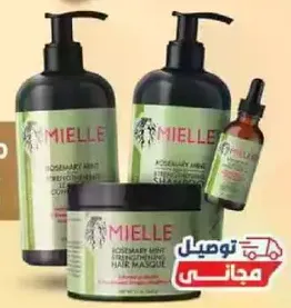 Mielle Rosemary Mint Strengthening Hair Masque and other hair care products.
