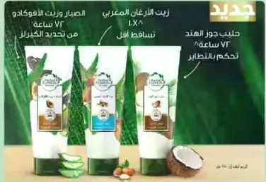 New coconut oil and aloe vera products for 72 hours of hydration and control.