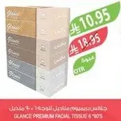 Glance Premium Facial Tissue 6 x 90 sheets