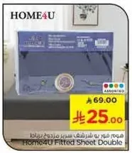 Home4U Fitted Sheet Double
