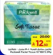 Packwell Facial Tissue 10*180'S 2Ply