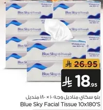 Blue Sky Facial Tissue 10x180'S
