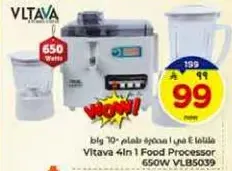 Vitava 4in1 Food Processor 650W VLB5039