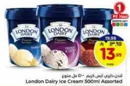 London Dairy Ice Cream 500ml Assorted