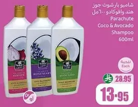 Parachute Coco & Avocado Shampoo 600ml