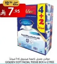 Golden Soft Facial Tissue Box 4+2 Free