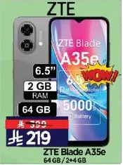 ZTE Blade A35e with 6.5
