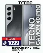 Tecno Camon 40 Pro 5G with 256GB storage and 12GB RAM.