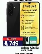 Samsung Galaxy A26 5G with 128GB storage and 6GB RAM.