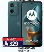 Motorola Moto G05 4G with 128GB storage and 4GB RAM.