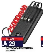 ZeroSpace PowerBank 2500CmAh