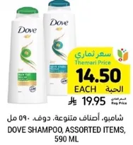 Dove Shampoo, Assorted Items, 590 ML