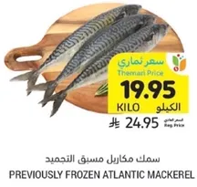 Previously frozen Atlantic mackerel