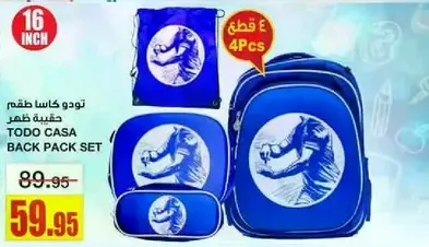 TODO CASA BACK PACK SET