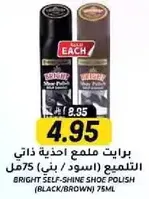 Bright self-shine shoe polish (black/brown) 75ml