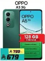 OPPO A5 5G with 128 GB storage and 6 GB RAM.