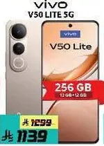 Vivo V50 Lite 5G with 256 GB storage and 12 GB RAM.