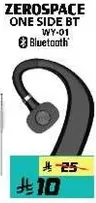 Bluetooth headset with a sleek design.