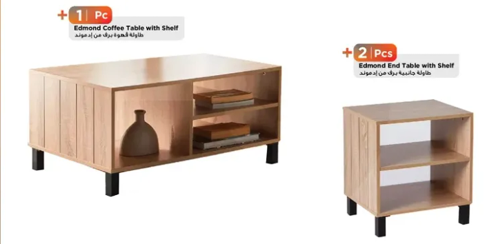 Edmond Coffee Table with Shelf