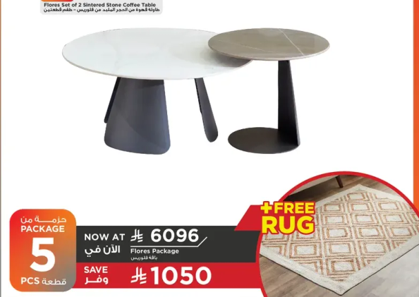 Flores Set of 2 Sintered Stone Coffee Table