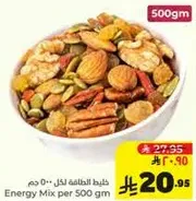 Energy Mix per 500 gm