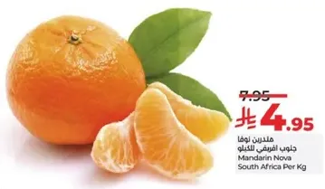 Mandarin Nova from South Africa per Kg