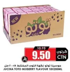 Jucina Toto Mixberry flavour 18x200ml