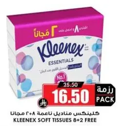 Kleenex Soft Tissues 8+2 Free